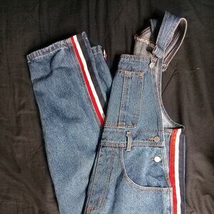 Vintage C'est Toi Stripes Coveralls Overalls Bibs